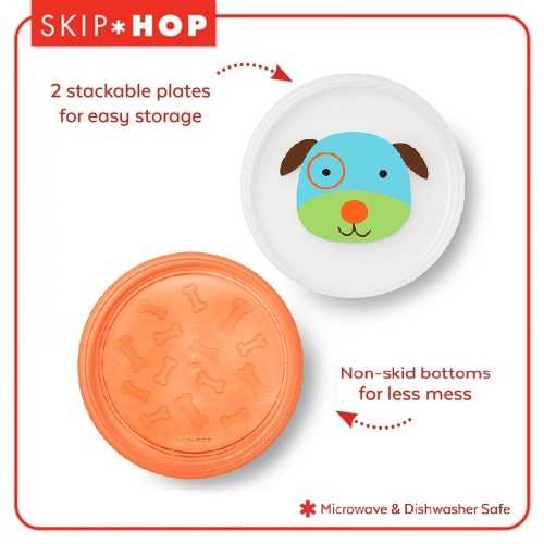 Skip Hop Smart Serve 2 pk Plates Piring Makan - Dog